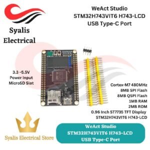 WeAct Studio STM32H743VIT6 H743-LCD STM32 0.96 Inch LCD TFT ST7735 ARM Cortex-M7 480MHz  1MB RAM 2MB ROM USB Type-C Port [Syalis]