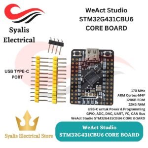 WeAct Studio STM32G431CBU6 STM32 Mini Core Board ARM Cortex-M4 170MHz 32KB RAM 128KB Flash USB Type-C [Syalis]