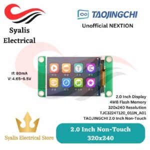 Nextion 2.0 inch Unofficial TJC display Non-Touch TJC3224T120_011N_A01 dan Resistif  TJC3224T120_011R_A01 [Syalis]