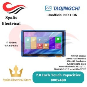 TJC Nextion 7.0 inch Unofficial TJC Display Capasitif RS232/TTL TJC8048X570_011C 800?480 [Syalis]