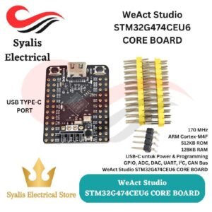 WeAct Studio STM32G474CEU6 STM32 ARM Cortex-M4 170MHz 128KB RAM 512KB Flash Mini Core Board USB Type-C [Syalis]