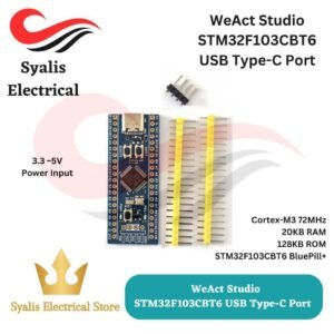 WeAct Studio STM32F103CBT6 STM32 BluePill+ with USB TYPE-C Port 72MHz Cortex-M3 MCU 128KB ROM  20KB RAM [SYALIS]