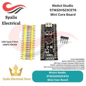 WeAct Studio STM32H523CET6 STM32 ARM Cortex-M33 250MHz 274KB RAM 512KB Flash Mini Core Board USB Type-C USBFS FDCAN [Syalis]