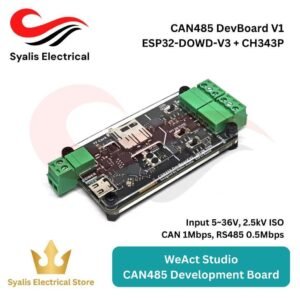 WeAct Studio CAN485 DevBoard ESP32-D0WD-V3 – CAN Bus & RS485 Isolated Development Board 5–36V, CH343P, 1Mbps CAN / 0.5Mbps RS485 [Syalis]
