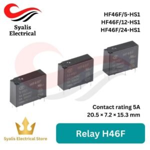 Relay HF46F-005/012/024-HS1 HS1T HS2 5/12/24V [Syalis]