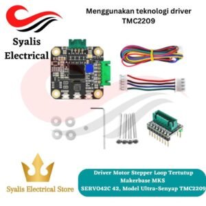 Driver Motor Stepper Loop Tertutup Makerbase MKS SERVO42C 42, Model Ultra-Senyap TMC2209