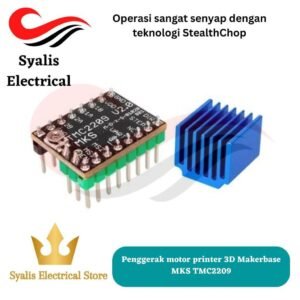Penggerak motor printer 3D Makerbase MKS TMC2209: sangat senyap, arus tinggi, pengembalian nol posisi tak terbatas