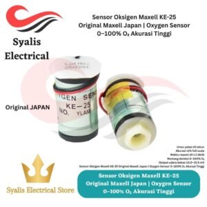 Sensor Oksigen Maxell KE-25 Original Maxell Japan | Oxygen Sensor 0?100% O2 Akurasi Tinggi [Syalis]