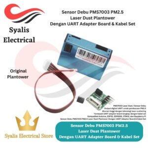 Sensor Debu PMS7003 PM2.5 Laser Dust Plantower Dengan UART Adapter Board & Kabel Set [Syalis]