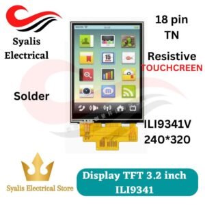 Display TN TFT 3.2 driver ILI9341 Solder Resistif resistive Touchscreen layar sentuh 240*320 [Syalis]