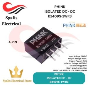 B2409S lsolated DC to DC 1W 2W Dual supply 24V to 9V PHiNK [Syalis]