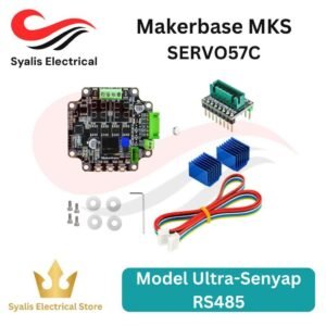 Driver Motor Stepper Loop Tertutup Makerbase MKS SERVO57C 57, Model Ultra-Senyap RS485 [Syalis]