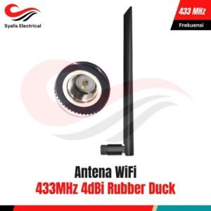 Antena WiFi 433MHz SMA-J Rubber Duck High Gain untuk Router & ESP32 [Syalis]