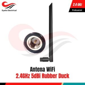 Antena WiFi 2.4GHz SMA-J Rubber Duck High Gain untuk Router & ESP32 [Syalis]
