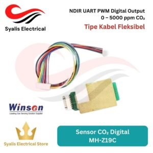Sensor CO2 MH-Z19C Winsen NDIR UART PWM Digital Output MHZ19C Carbon Dioxide Sensor Module (Tipe Kabel Fleksibel) [Syalis]