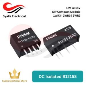 B1215S DC Isolated 1WR3 / 2WR3 / 3WR2 Dual supply 12V to 15V [Syalis]