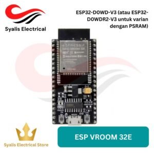 ESP32-WROOM-32E dengan inti chip ESP32-D0WD-V3 (atau ESP32-D0WDR2-V3 untuk varian dengan PSRAM)  dan dengan CPU Xtensa® dual-core 32-bit LX6, clock hingga 240 MHz (bisa diatur 80–240 MHz)