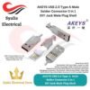 AKEYS USB 2.0 Type A Male Solder Connector 3 in 1 DIY Jack Male Plug Shell [Syalis]