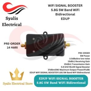 EDUP WiFi Booster 5.8G 5W AB011 & EDUP WiFi Booster 2.4G 10W AB051 Wireless Amplifier for WiFi Repeater & Drone FPV [Syalis]