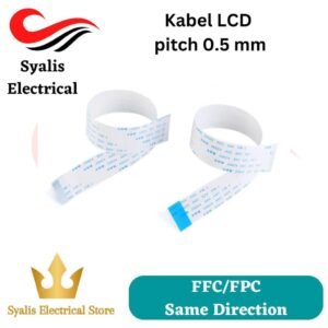 Kabel Fleksibel FFC/FPC LCD Pitch 0.5mm Panjang 15cm Type A (Searah) [Syalis]