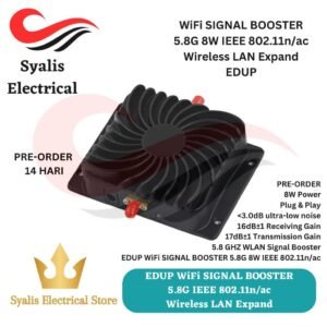 EDUP WiFi Signal Booster AB052 5.8GHz IEEE 802.11n/ac Signal Booster Amplifier Wireless for Drone FPV & Home Outdoor application [Syalis]