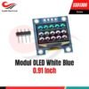 OLED 0.91 Inch 96x64 SSD1306 I2C 4 Pin Display Module Blue White Arduino [Syalis]
