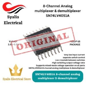 SN74LV4051A TSSOP-16 8-channel analog multiplexer & demultiplexer ORIGINAL [SYALIS]