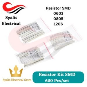 0603 0805 1206 SMD Resistor Kit Assorted Kit 1ohm-1M ohm 1% 33valuesX 20pcs=660pcs Sample Kit [Syalis]