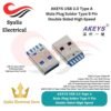 AKEYS USB 3.0 Type A Male Plug Solder Type 9 Pin Double Sided High Speed [Syalis]