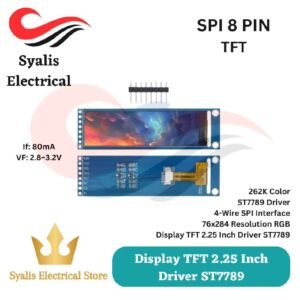 Display TFT 2.25 Inch Driver ST7789 SPI 8-Pin [Syalis]