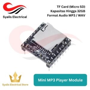 Mini MP3 Player Module TF Card  – Audio Voice Module Serial untuk Arduino (DFPlayer Compatible) [Syalis]