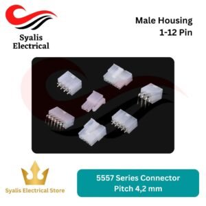 5557 Series Connector dengan Pitch 4,2 mm Male housing 1-12 Pin [Syalis]