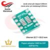 PCB Board SOP10 Papan adaptor SMD ke DIP Pin Adapter universal breakout board [Syalis]