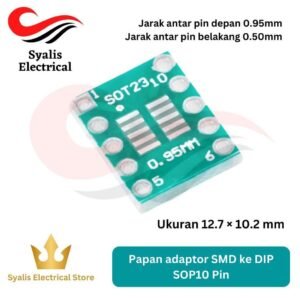 PCB Board SOP10 Papan adaptor SMD ke DIP Pin Adapter universal breakout board [Syalis]