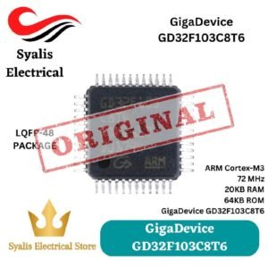 GigaDevice GD32F103C8T6 LQFP-48 ARM Cortex-M3 72MHz Microcontroller MCU 20KB RAM 64KB ROM Alternatif Pengganti STM32 Bluepill (ORIGINAL GigaDevice) [Syalis]