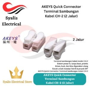 AKEYS Quick Connector Terminal Sambungan Kabel CH-2 (2 Jalur) [Syalis]