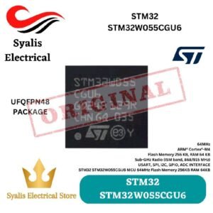 STM32 STM32WB55CGU6 MCU ARM Cortex-M0+ 48MHz 32-bit Flash 256KB RAM 64KB UFQFPN48 PACKAGE ORIGINAL [SYALIS]
