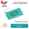 PCB Board SOP24 Papan adaptor SMD ke DIP Pin Adapter universal breakout board [Syalis]