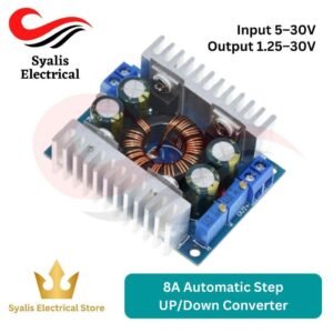 Automatic Step UP/Down 8A Converter Boost/Buck Voltage Regulator Module DC 5-30V to 1.25-30V [Syalis]