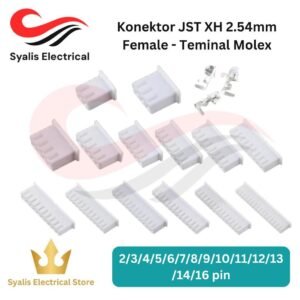 Connector Konektor JST Molex XH 2.54mm Female - Teminal Molex XH 2 3 4 5 6 7 8 9 10 11 12 13 14 16 pin [Syalis]