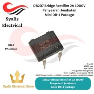 DB207 Bridge Rectifier 2A 1000V Penyearah Jembatan Mini DB-1 Package [Syalis]