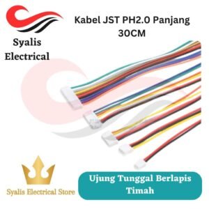 Kabel PH2.0 Ujung Tunggal Berlapis Timah Panjang 30CM (5pcs) [Syalis]