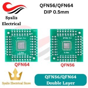QFN56 dan QFN64 adapter board PCB Project SMD to DIP 0.5 mm spacing IC test board [Syalis]