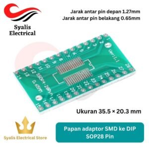 PCB Board SOP28 Papan adaptor SMD ke DIP Pin Adapter universal breakout board [Syalis]