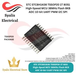 STC STC8H1K08 TSSOP20 1T 8051 High-Speed MCU 35MHz Flash ADC UART PWM [Syalis]