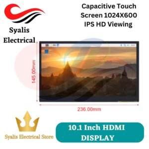10.1 Inch HDMI-compatible LCD Display Module 10.1" Capacitive Touch Screen 1024X600 IPS HD Viewing For Raspberry Pi [Syalis]