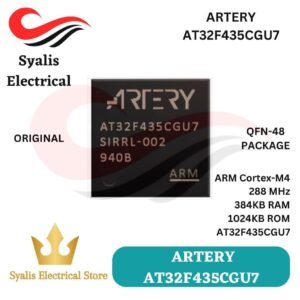AT32F435CGU7 Microcontroller IC Cortex-M4 288MHz 1024KB ROM 384KB RAM QFN-48 Package [Syalis]