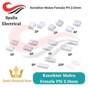 Konektor Molex JST Female PH 2.0mm (10pcs) [Syalis]