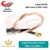 Kabel RF SMA-Jack to BNC-Jack 50cm / SMA Male to BNC Male Coaxial RG316 Cable [Syalis]