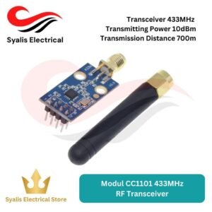 CC1101 433MHz RF Transceiver Module SPI dengan SMA Antenna untuk Arduino & IoT [Syalis]
